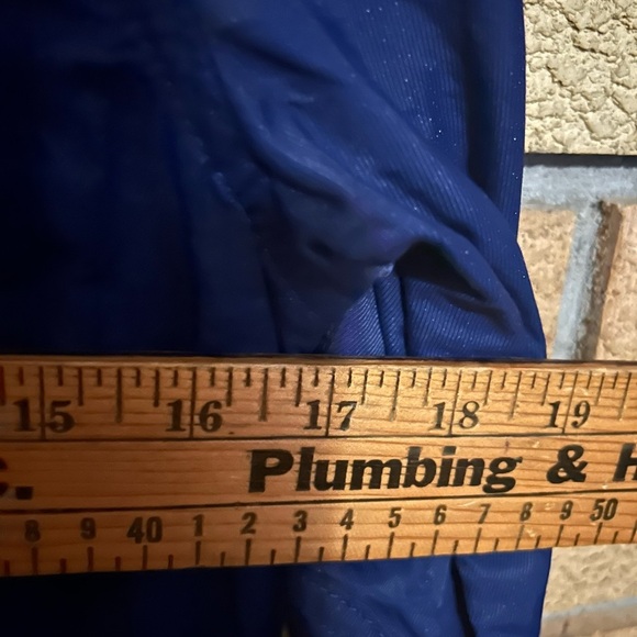 G.I.L.I Lightweight Navy Blue Zip Button Up Nylon Shimmer Jacket Women’s Size 0 - Picture 6 of 6